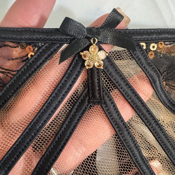 Honey Birdette Sophie Leopard Brief‎ Panty Size Medium - Picture 6 of 9